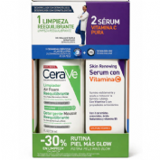 Cerave pack limpiador air foam + serum vit c 30% dto