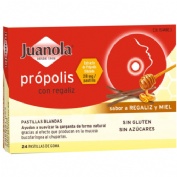 JUANOLA PROPOLIS PASTILLAS REGALIZ Y MIEL (24 PASTILLAS)
