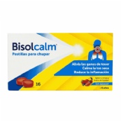 Bisolcalm 16 pastillas para chupar sabor cereza y frutos del bosque