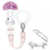 Broche para chupete y cubierta de proteccion - mam clip it! & cover (rosa)