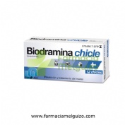 BIODRAMINA 20 mg CHICLES MEDICAMENTOSOS , 12 chicles