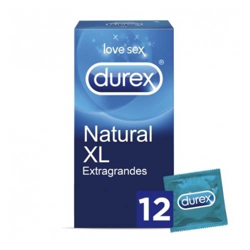 DUREX NATURAL XL - PRESERVATIVOS (12 U)