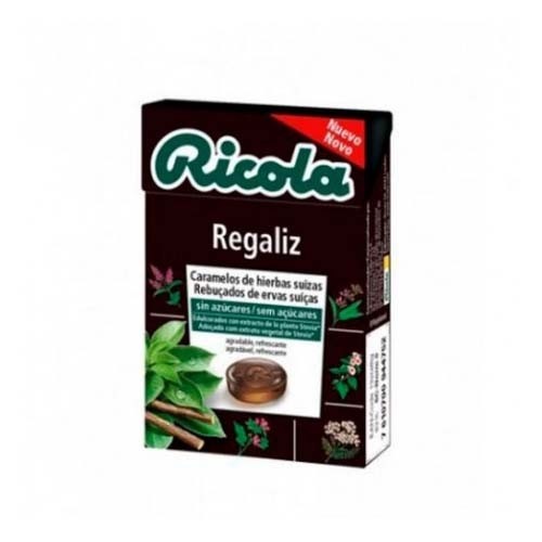Ricola caramelos sin azucar  1 envase 50 g sabor regaliz