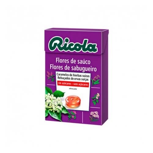 Ricola caramelos sin azucar  1 envase 50 g sabor flor de sauco