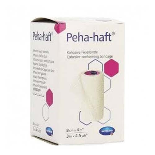 Venda elastica cohesiva peha-haft latex free 1 unidad 4 m x 8 cm - peha-haft latex free