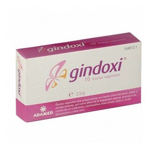 GINDOXI OVULOS VAGINALES (10 OVULOS 2 G)
