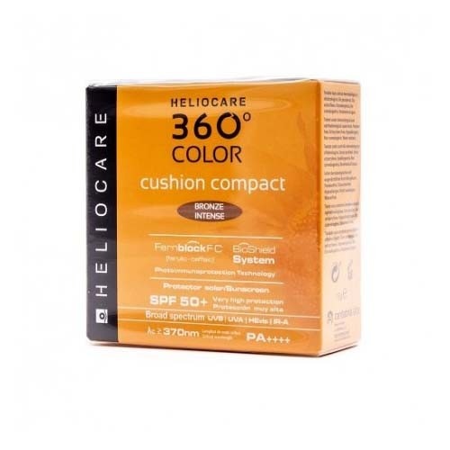 Heliocare 360º color cushion compact spf 50+ - protector solar (bronze intense 15 g)