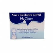 Visclean suero fisiologico esteril  30 unidades 5 ml